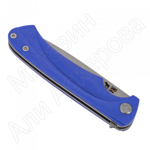 Складной нож Чиж Плюс (сталь K110, рукоять G10 синяя)
