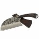 Нож Сербский Су-Шеф для рубки мяса (сталь СТ45 ручная ковка, рукоять ясень)