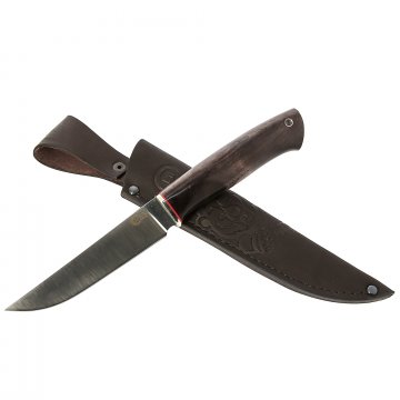 Нож Оса (сталь Х12МФ, рукоять стабилизированная карельская береза)