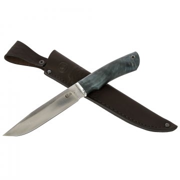 Нож Тигр (сталь Х12МФ, рукоять стабилизированная карельская береза)
