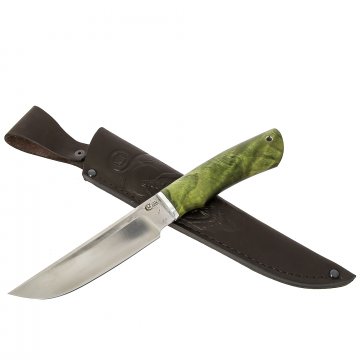 Нож Путник (сталь Х12МФ, рукоять стабилизированная карельская береза)