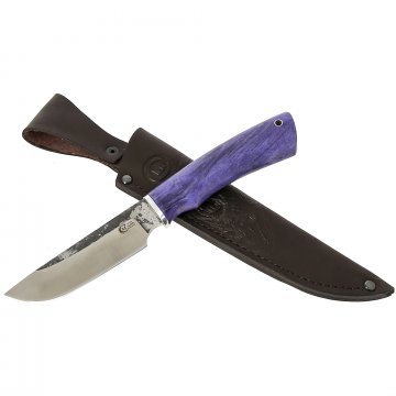 Нож Разделочный (сталь Х12МФ, рукоять стабилизированная карельская береза)
