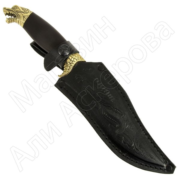 Нож Хищник (дамасская сталь, рукоять граб)