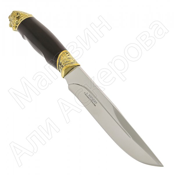 Разделочный нож Охота (сталь 65Х13, рукоять граб)