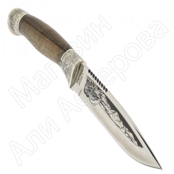 Разделочный нож Волк (сталь 65Х13, рукоять граб)