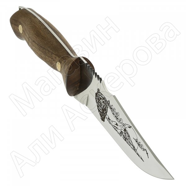 Кизлярский нож разделочный Медведь (сталь Х50CrMoV15, рукоять орех)