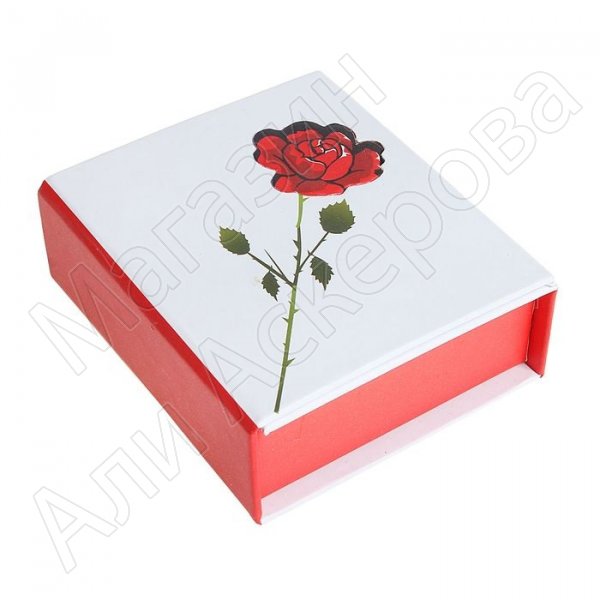 Подарочная коробочка для (цепочки, браслета) "Роза с шипами"