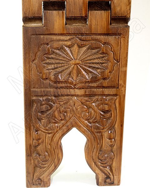 Деревянная раскладная подставка под Коран ручной работы с узорами малая (резная)