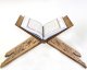 Деревянная раскладная подставка под Коран ручной работы с узорами большая (резная)