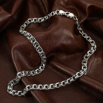 Серебряные цепочки Бисмарк – купить мужскую цепь плетение Бисмарк серебро925
