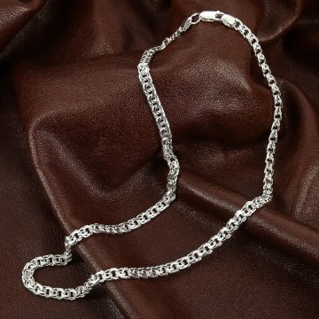 Серебряные цепочки Бисмарк – купить мужскую цепь плетение Бисмарк серебро925