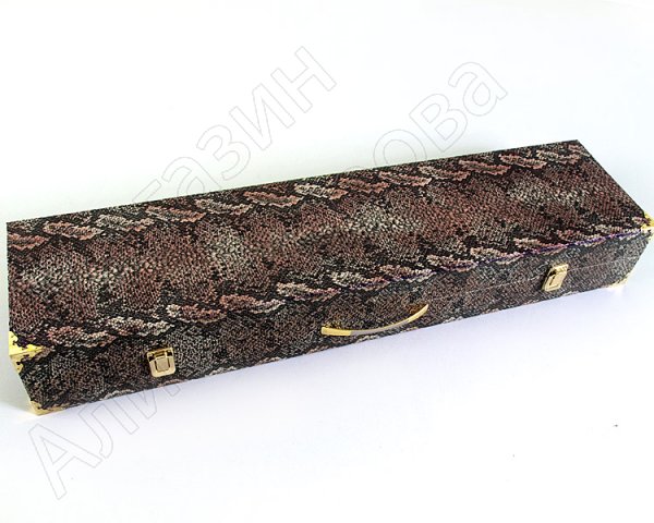 Кизлярский шашлычный набор в подарочном кейсе (змеиная кожа)