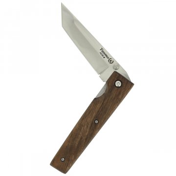 Складной нож Танто (сталь AUS-8, рукоять орех)