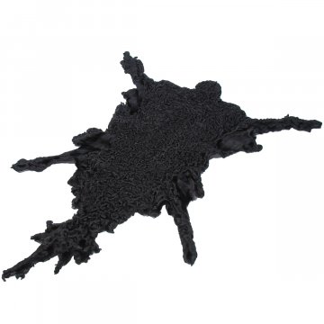 Чистопородная каракулевая шкурка цвет черный