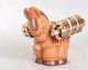 Подарочная статуэтка ручной работы "Горный ослик" обожженная глина