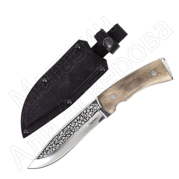 Кизлярский нож разделочный Стрепет-2 (сталь AUS-8, рукоять орех)
