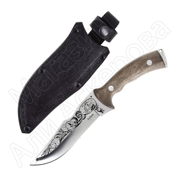 Кизлярский нож туристический Зодиак (сталь AUS-8, рукоять орех)