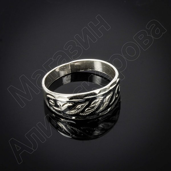 Кубачинское серебряное кольцо ручной работы "Восхищение"
