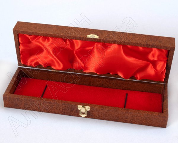 Подарочный футляр для кизлярского туристического ножа (темно-коричневый)