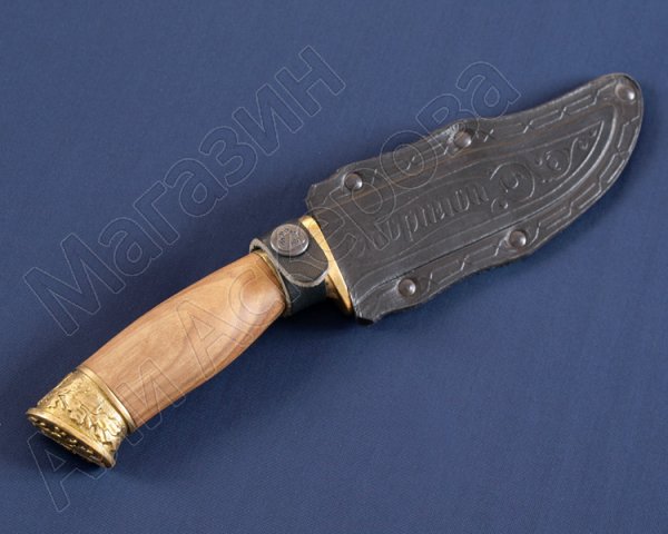 Туристический нож Скорпион (сталь 65Х13, рукоять дерево)