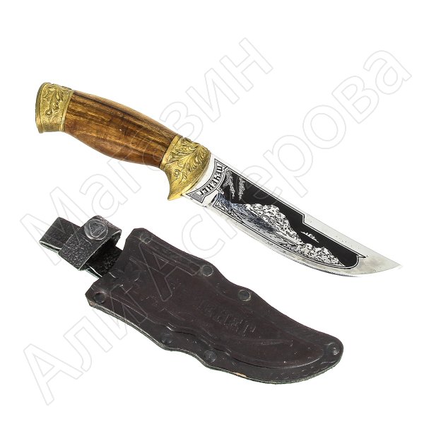 Туристический нож Печенег (сталь 65Х13, рукоять дерево)