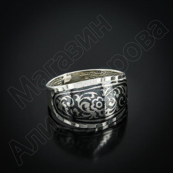Кубачинское серебряное кольцо ручной работы "Созвездие"
