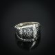 Кубачинское серебряное кольцо ручной работы "Созвездие"