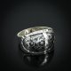 Кубачинское серебряное кольцо ручной работы "Сияние"