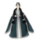 Керамическая кукла в адыгейском национальном костюме средняя №2