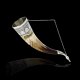 Элитный серебряный рог Кубачи с пиалой №2 (подарочный, питьевой)