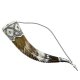 Элитный серебряный рог Кубачи с пиалой №7 (подарочный, питьевой)