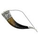 Элитный серебряный рог Кубачи с пиалой №9 (подарочный, питьевой)